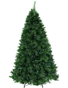 Christmas Trees Decorations Pine-Needle 2100 Tips 2.4m in Green