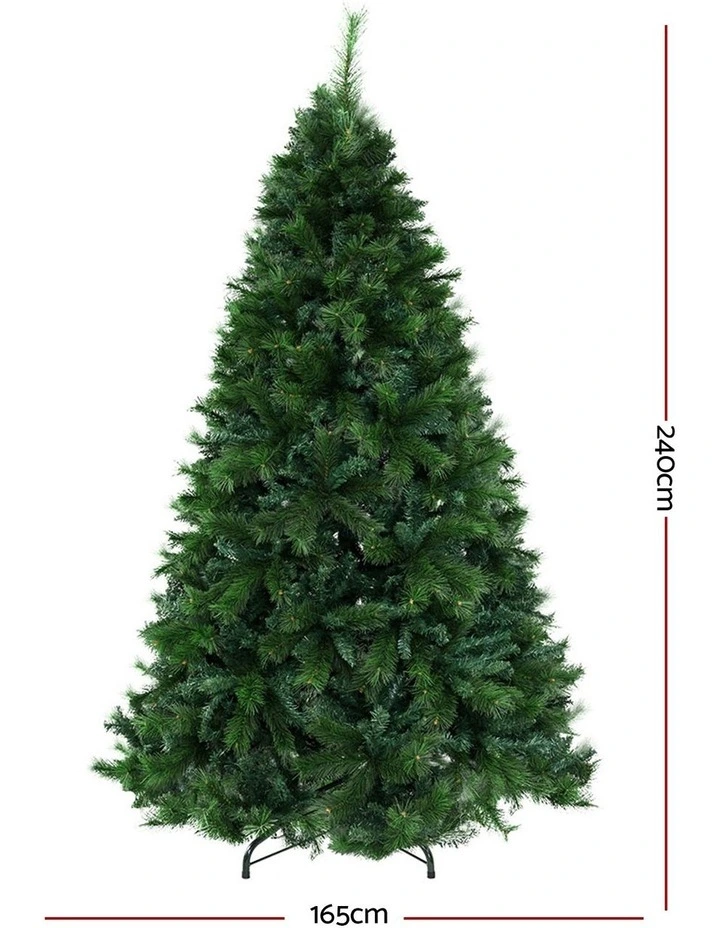Christmas Trees Decorations Pine-Needle 2100 Tips 2.4m in Green image 3