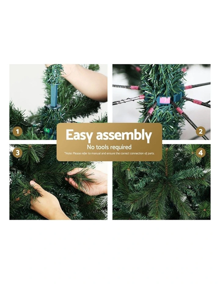 Christmas Trees Decorations Pine-Needle 2100 Tips 2.4m in Green image 5