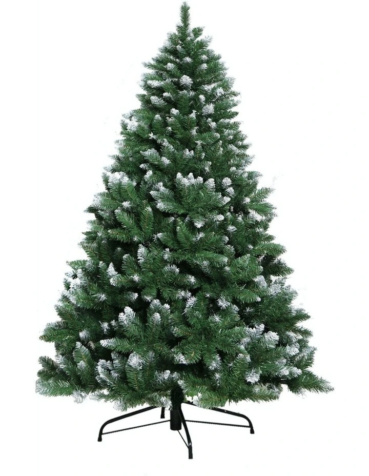 Jingle Jollys Christmas Tree 2.4M Snowy 1225 Tips image 1
