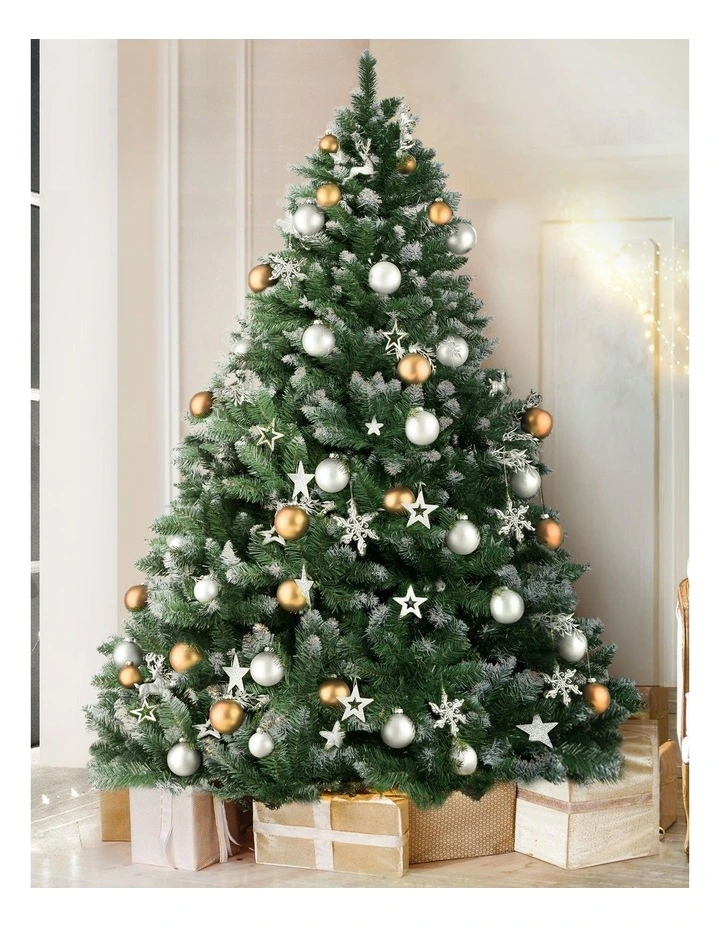 Jingle Jollys Christmas Tree 2.4M Snowy 1225 Tips image 2