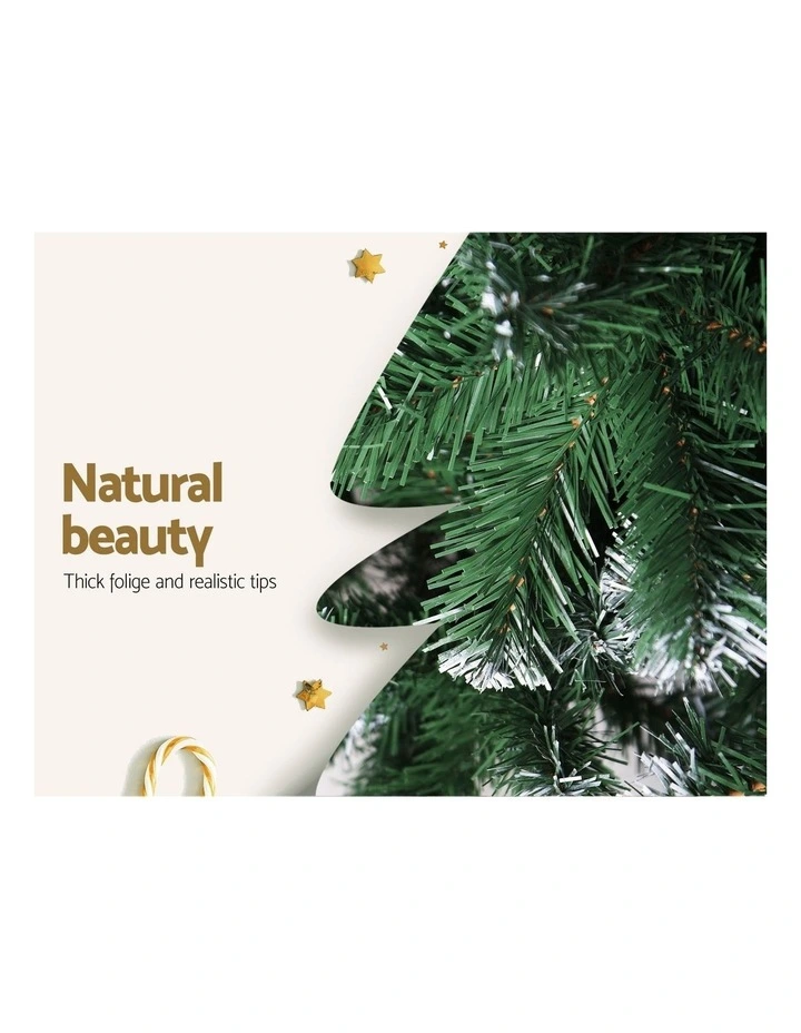 Jingle Jollys Christmas Tree 2.4M Snowy 1225 Tips image 6