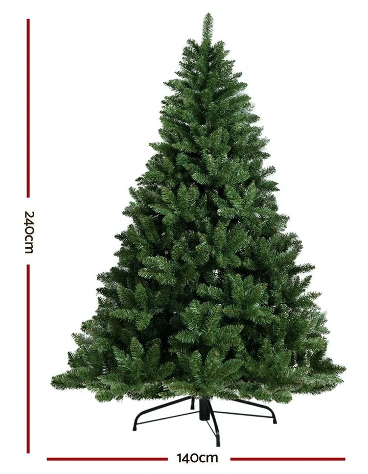Jingle Jollys Christmas Tree 2.4M 1225 Tips Green image 3