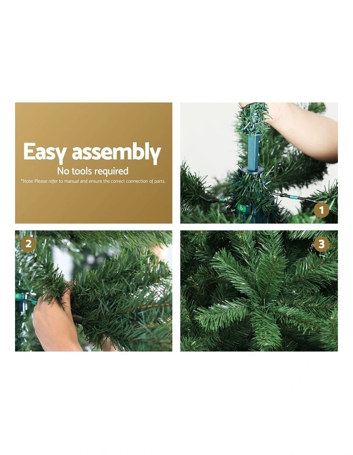 Jingle Jollys Christmas Tree 2.4M 1225 Tips Green image 5