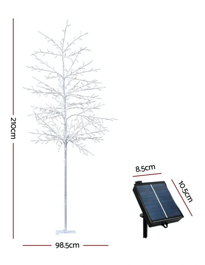 Solar 480 LED Lights Christmas Tree 2.1m image 3