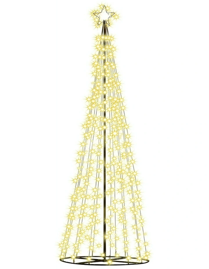 Solar LED 8 Light Modes Christmas Tree 3.6m image 2