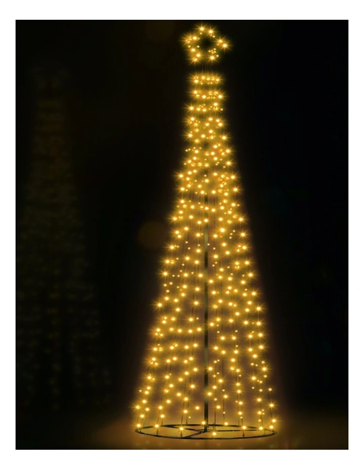 Solar LED 8 Light Modes Christmas Tree 3.6m image 4