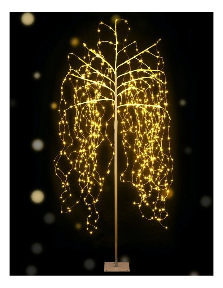 Solar Powered 600 LED Trees String Lights Christmas Tree 2.1m image 2