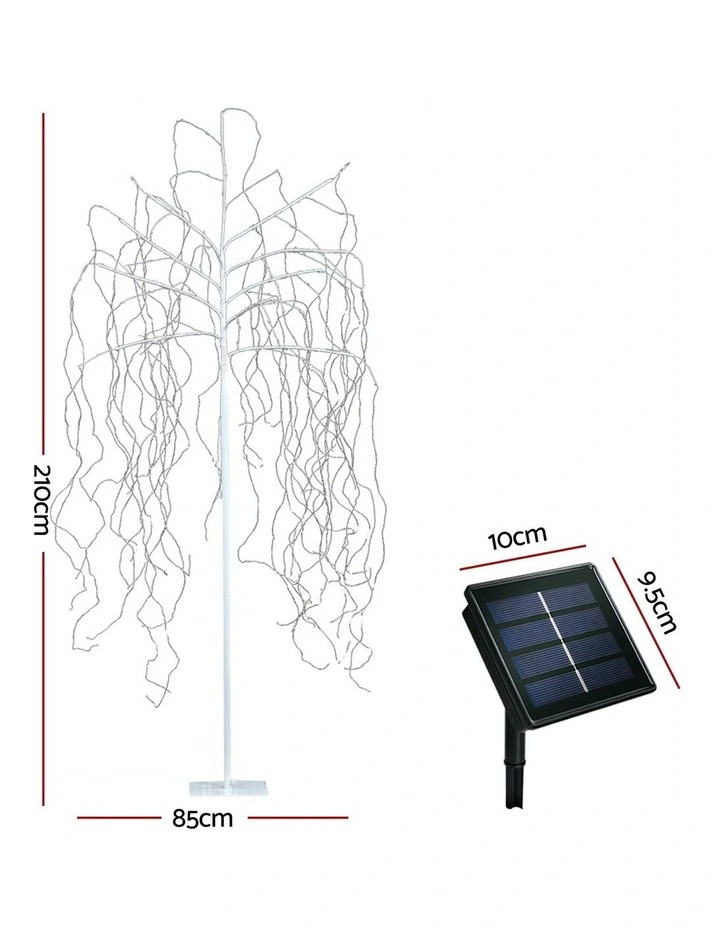 Solar Powered 600 LED Trees String Lights Christmas Tree 2.1m image 3