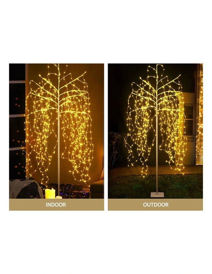 Solar Powered 600 LED Trees String Lights Christmas Tree 2.1m image 6