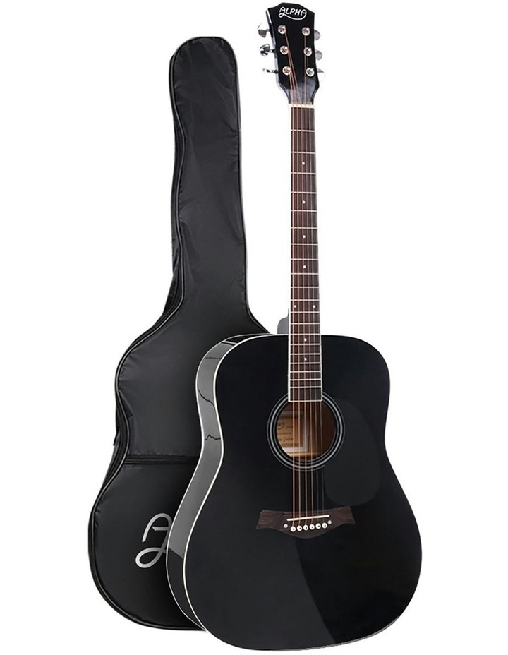 41 Inch Acoustic Guitar Classical Wooden Folk Full-size Steel StringBlack