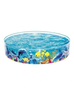 Above Ground Play Inflatable Fun Odyssey Pool in Multi