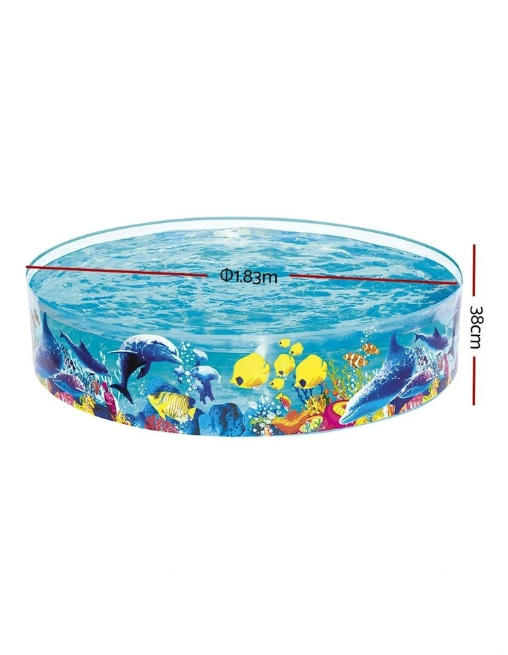Above Ground Play Inflatable Fun Odyssey Pool in Multi image 2
