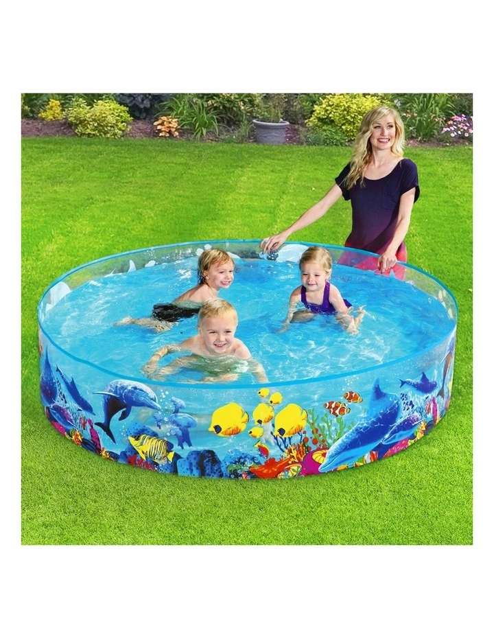 Above Ground Play Inflatable Fun Odyssey Pool in Multi image 3