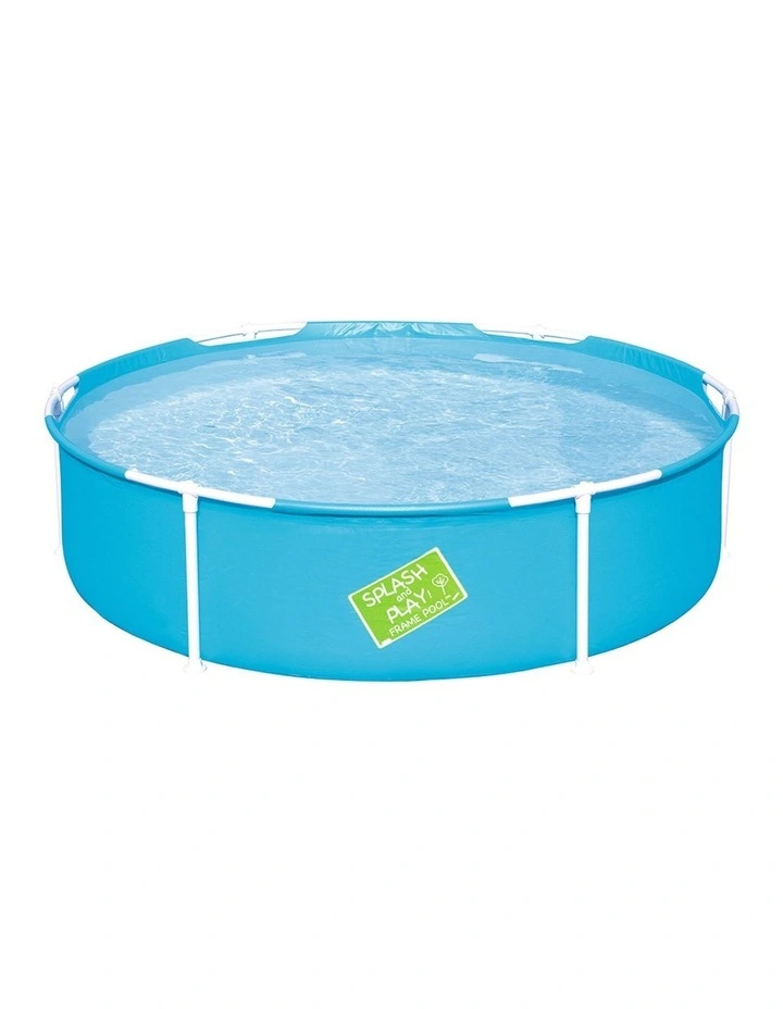 Above Ground Round Steel Frame Inflatable Swimming Pool 580L 152x38cm in Blue image 1