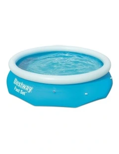 Above Ground Round Inflatable Swimming Pool 3800L 305x76cm in Blue