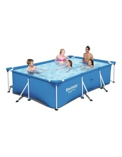 Steel Pro Frame Above Ground Rectangular Swimming Pool 3,300 L in Blue