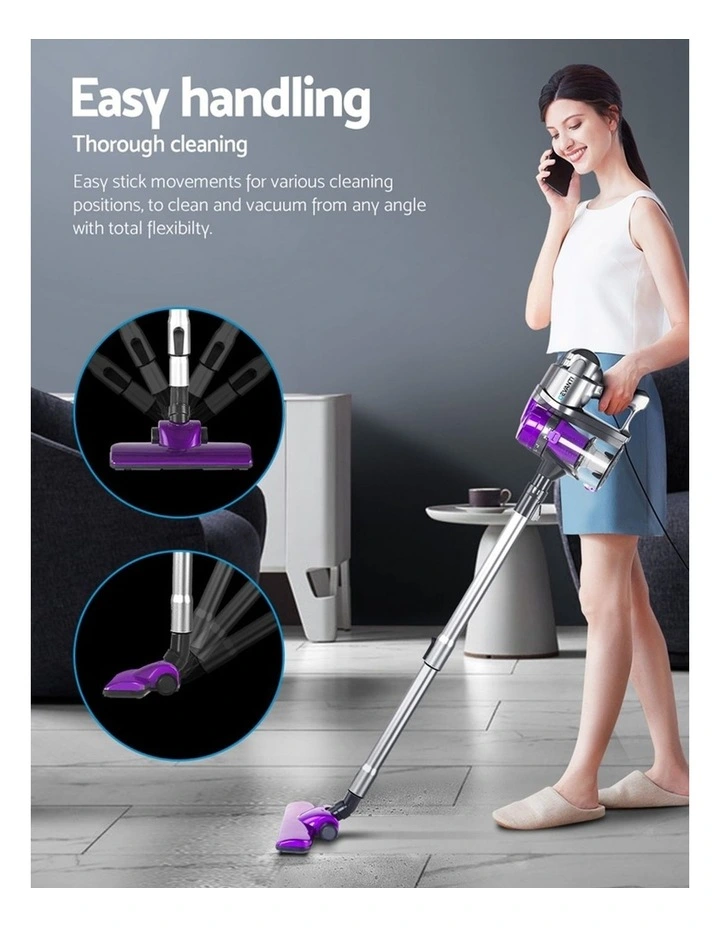 Devanti Handheld Vacuum Cleaner Handstick 450W Purple image 3
