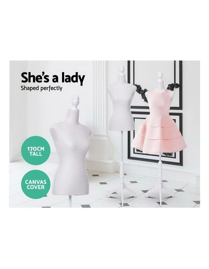 Female Model Dressmaker Mannequin in White image 4