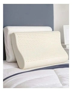 Natural Latex Pillow 2-Zone Twin Pack in Cream