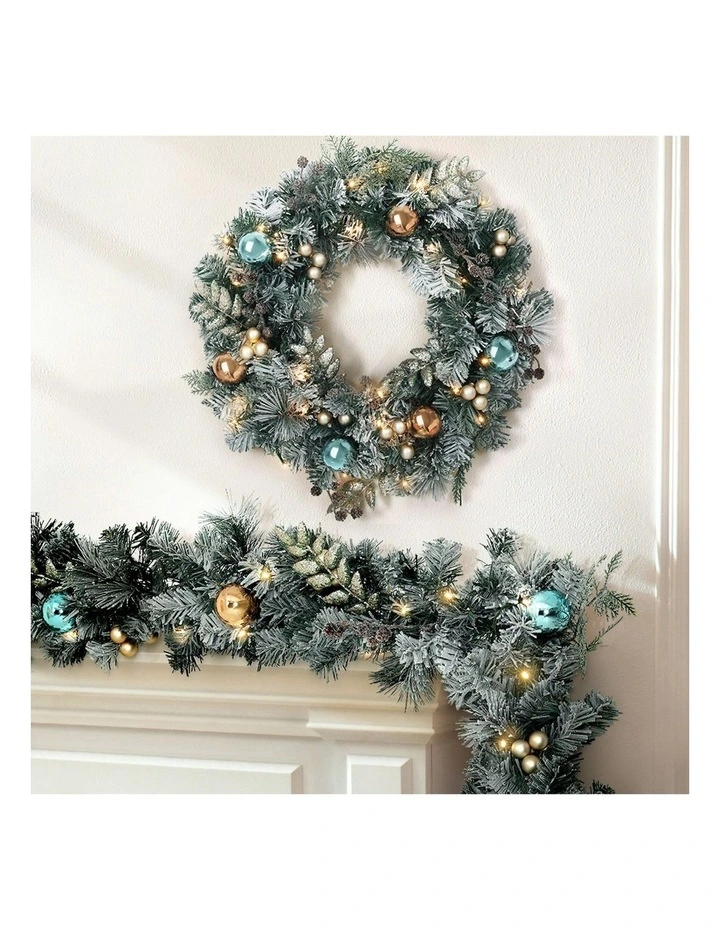 Christmas Garland with Wreath Set in multi image 2