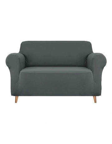 Sofa Cover Couch Covers 2 Seater Stretch in Grey.