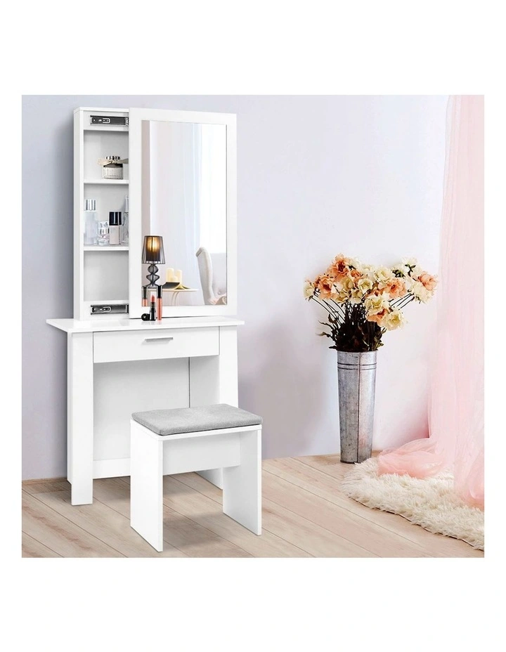 Artiss Dressing Table Floating LED White Daphne main image 1