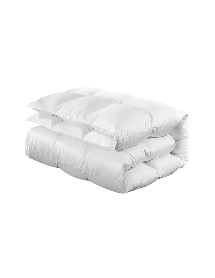 Goose Down King 800GSM Feather Quilt Cover in White