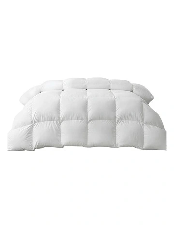 Goose Down King 800GSM Feather Quilt Cover in White
