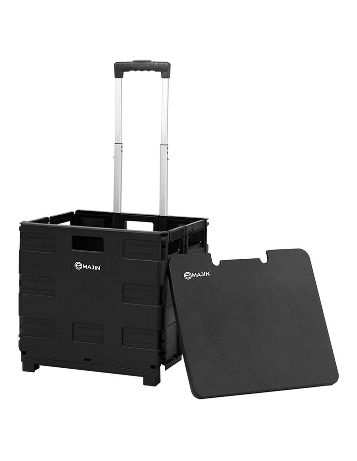 Foldable Shopping Cart Trolley in Black