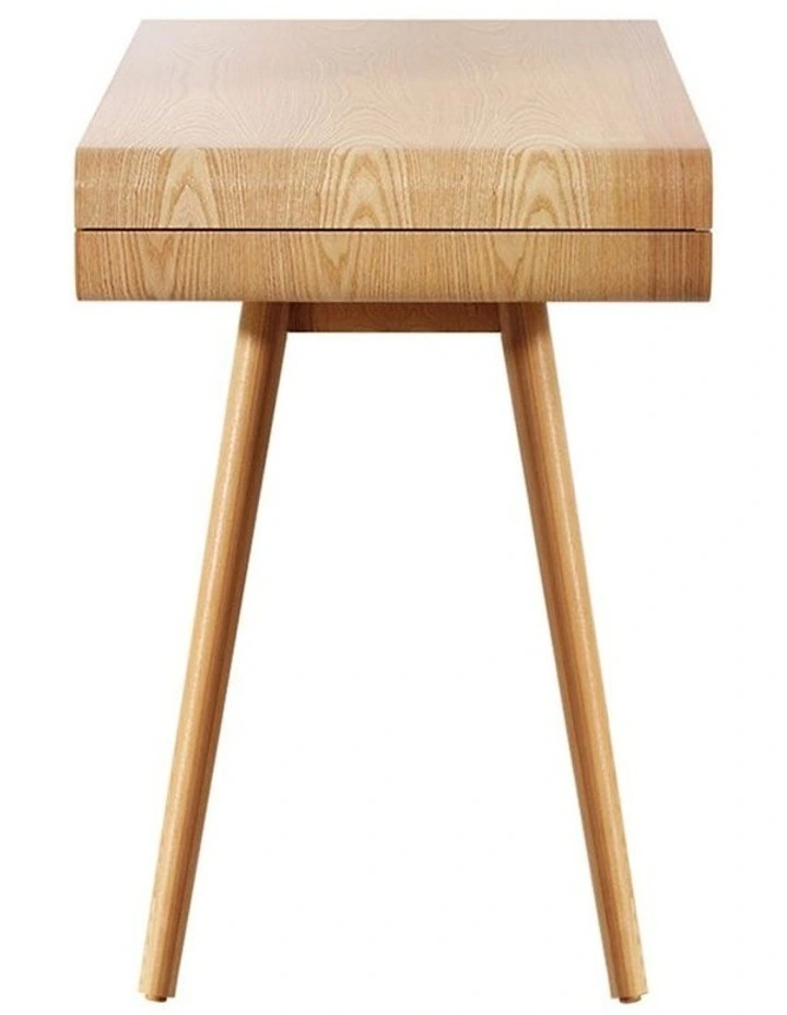 Wood Computer Desk 100cm in Natural Wood image 4