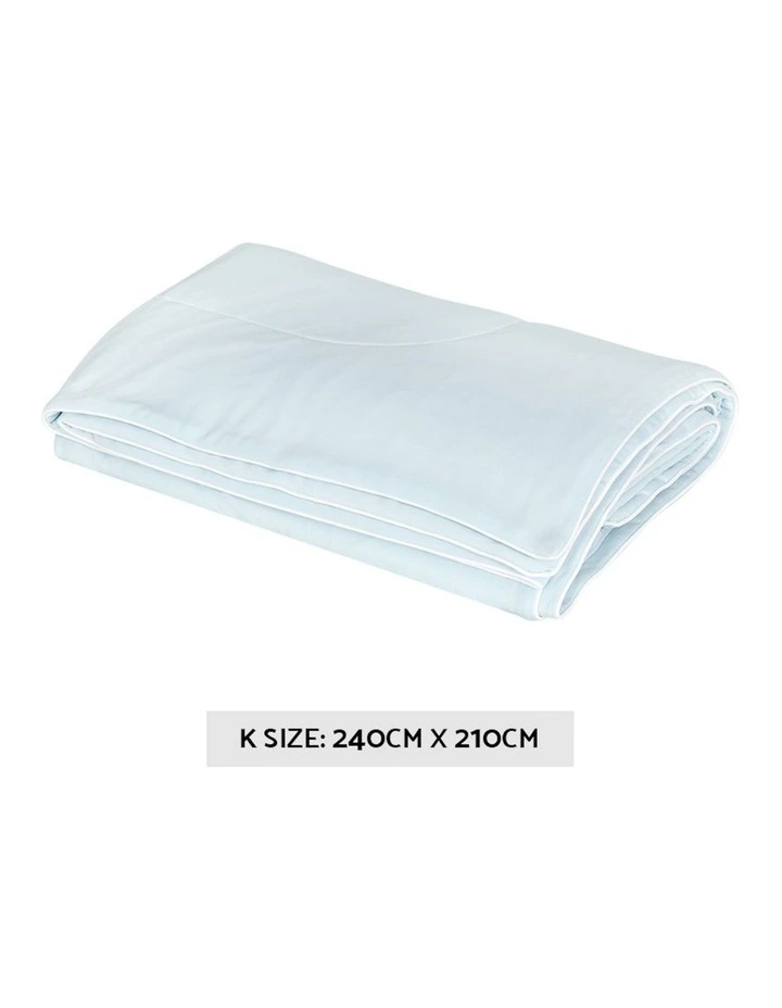 Giselle Bedding 240x210cm Cooling Quilt In Blue MYER