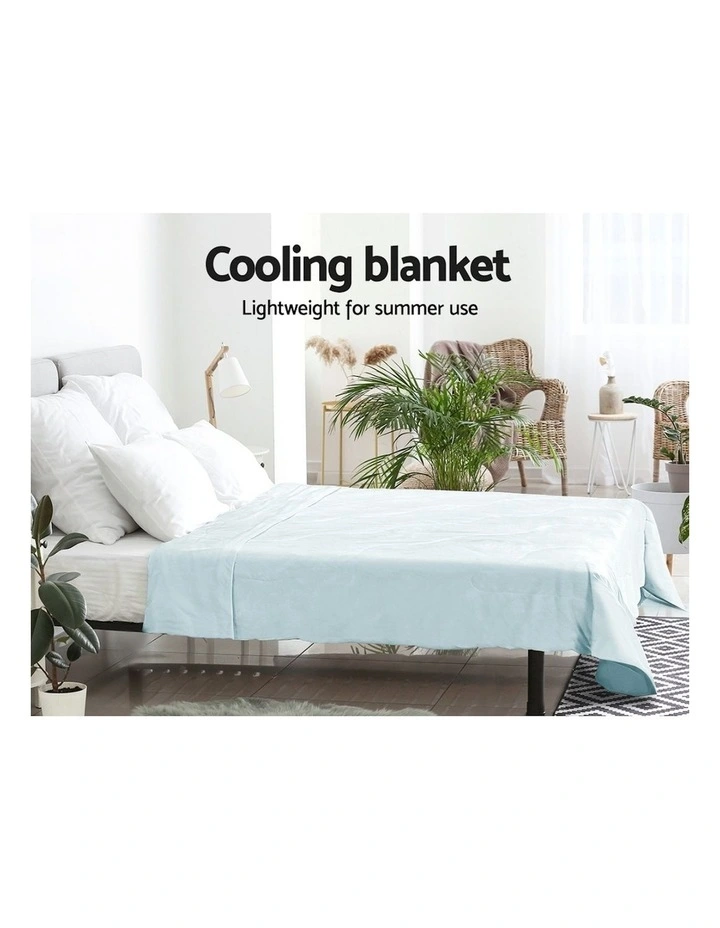 Giselle Bedding 210x210cm Cooling Quilt In Blue MYER