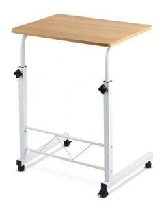 Artiss Laptop Desk Table Adjustable 60CM in Light Wood