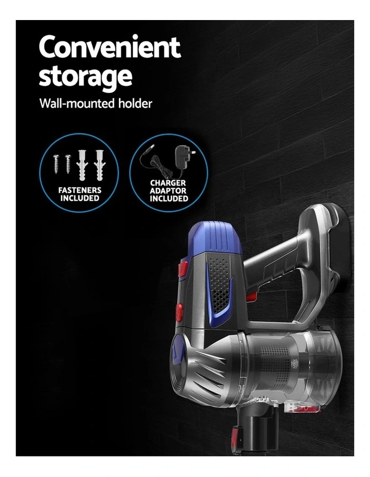 Handheld Vacuum Cordless 150W in Red image 3