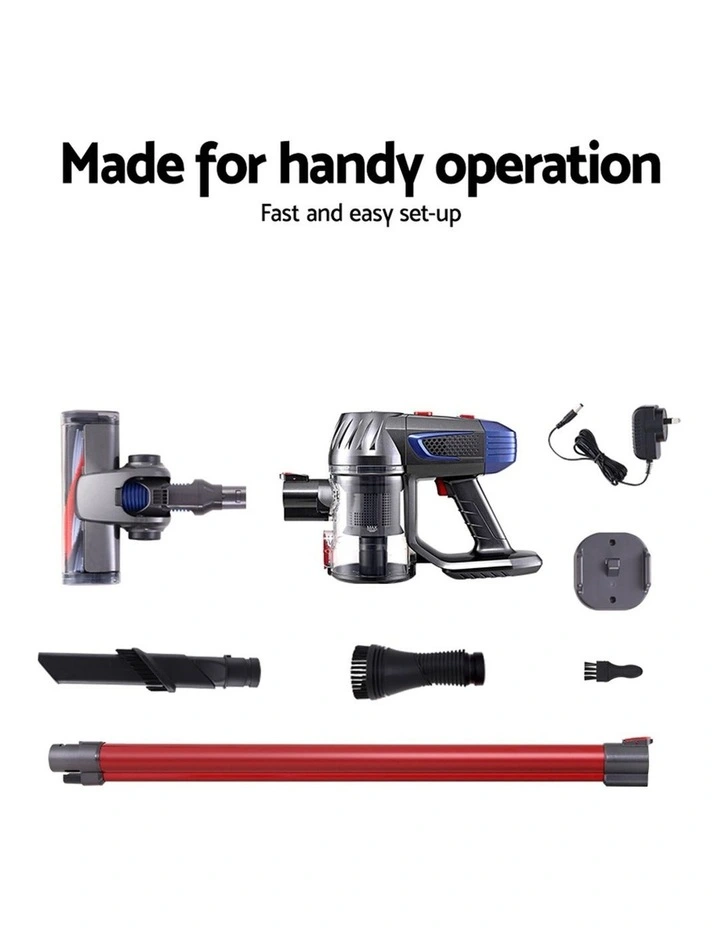 Handheld Vacuum Cordless 150W in Red image 4