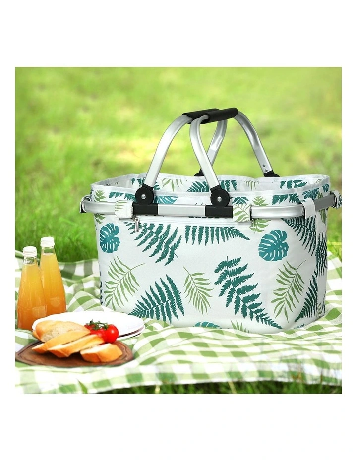 Alfresco Alfresco Folding Picnic Basket In Multi MYER