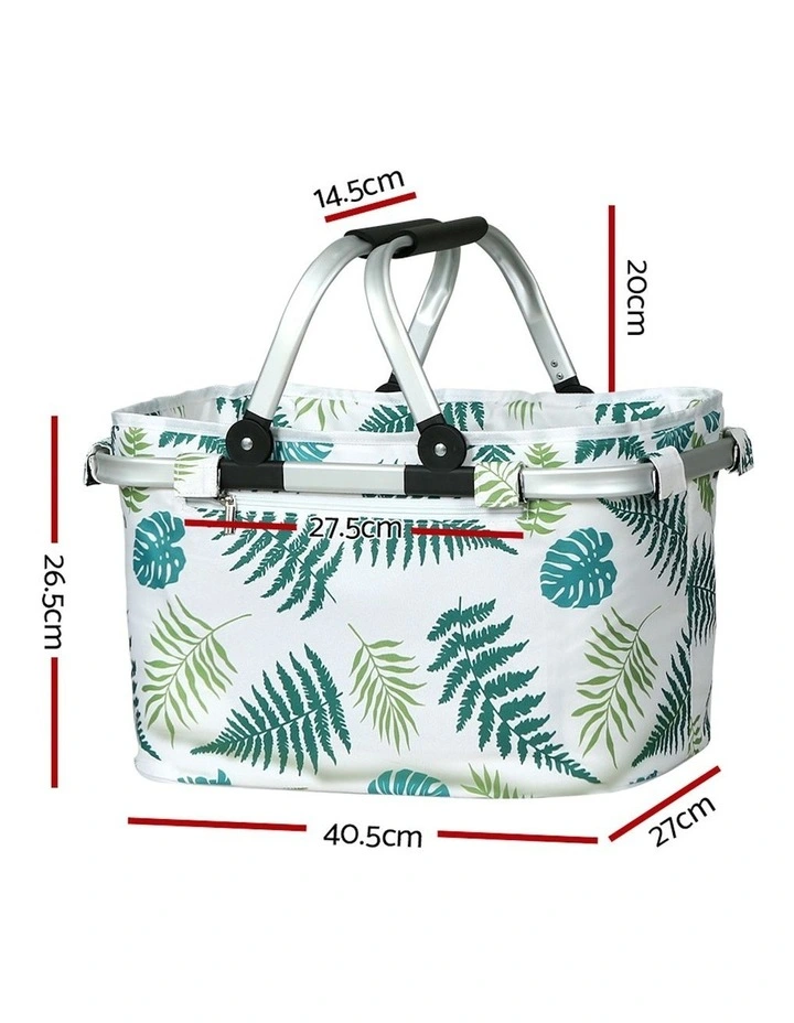 Alfresco Alfresco Folding Picnic Basket In Multi MYER
