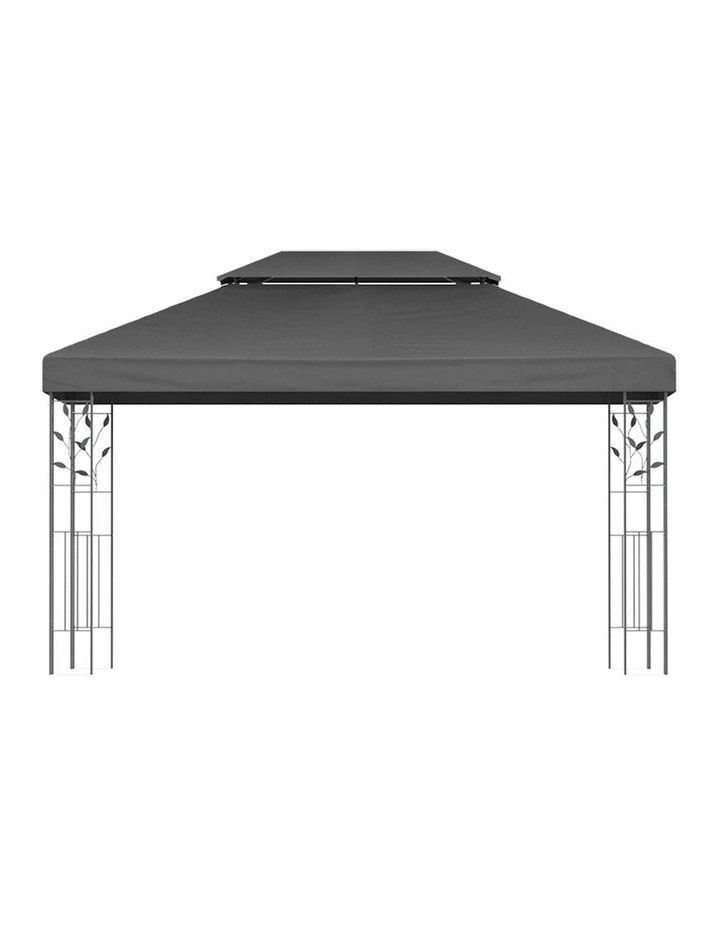Instahut Gazebox 4x3m Marquee Outdoor Tent in Grey image 4