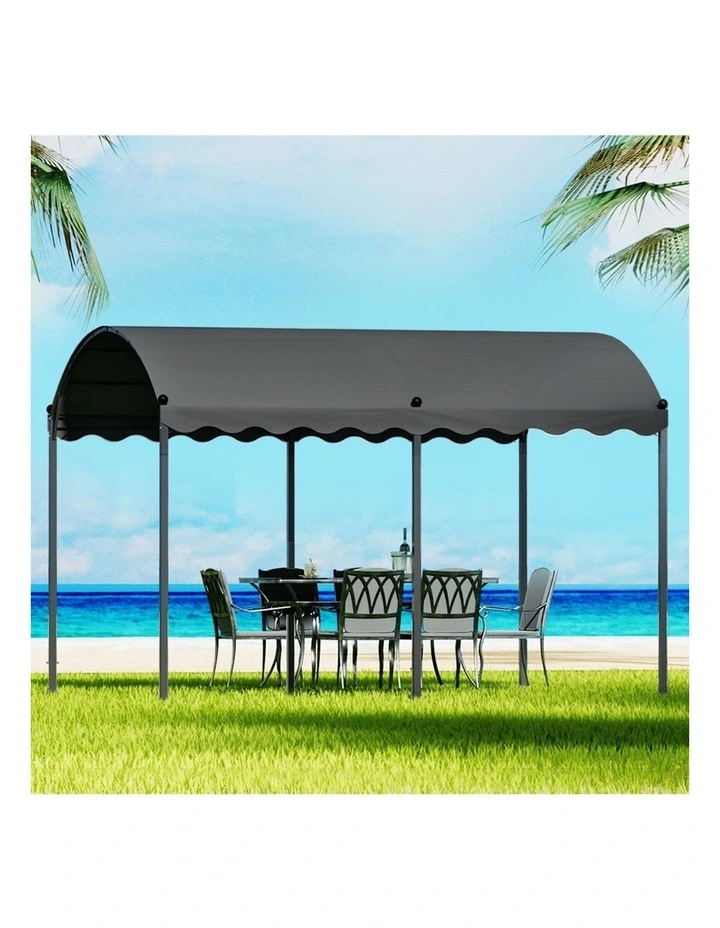 Gazebo Marquee Outdoor Tent 4x3m in Grey image 2