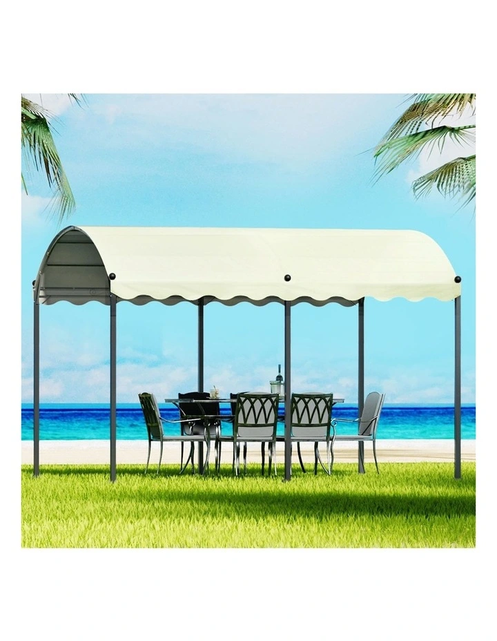 Outdoor Tent 4x3m in Beige image 2