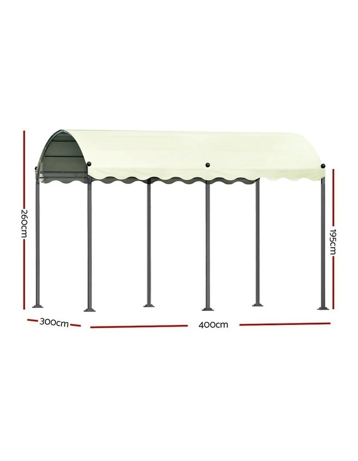 Outdoor Tent 4x3m in Beige image 3