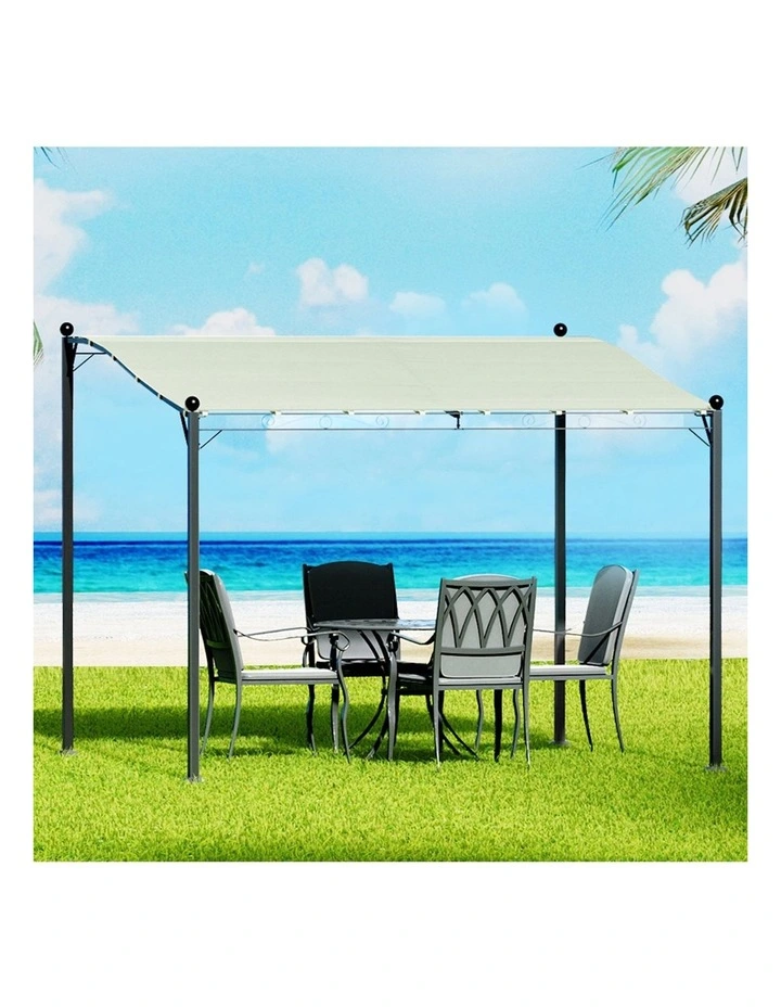 Gazebo Marquee Outdoor Tent 3m in Beige image 2