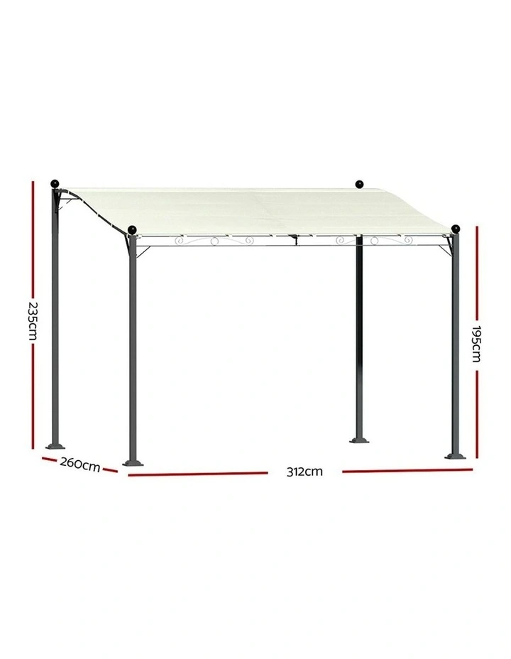 Gazebo Marquee Outdoor Tent 3m in Beige image 3