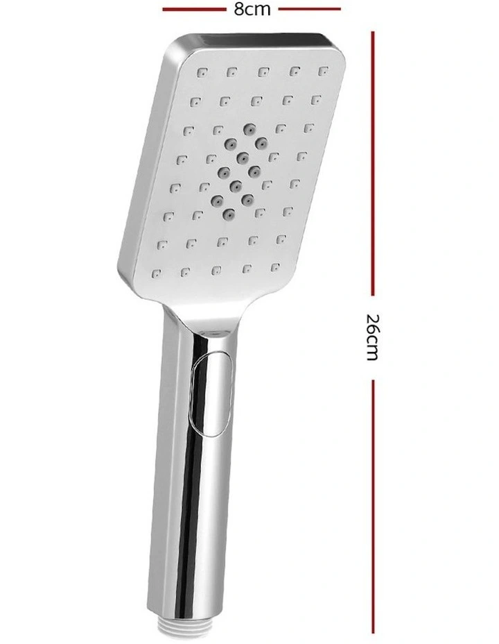 High Pressure Chrome Handheld Shower Head 3.1'' 3 Spray in Silver image 3