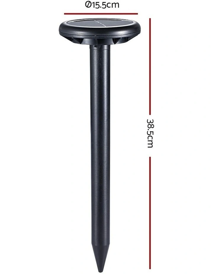 Solar Powered Snake Repeller x8 in Black image 3