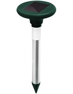 Pest Rodent Repellent Snake Repeller Solar LED x8 in Black