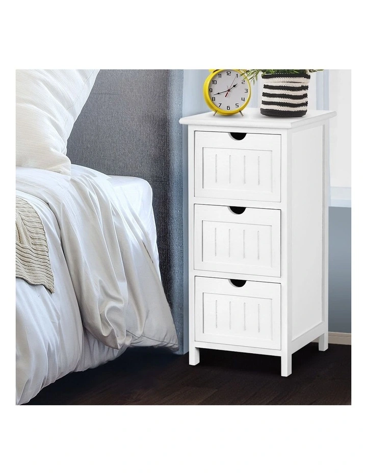 Storage 3-Drawers Cabinet in White image 2