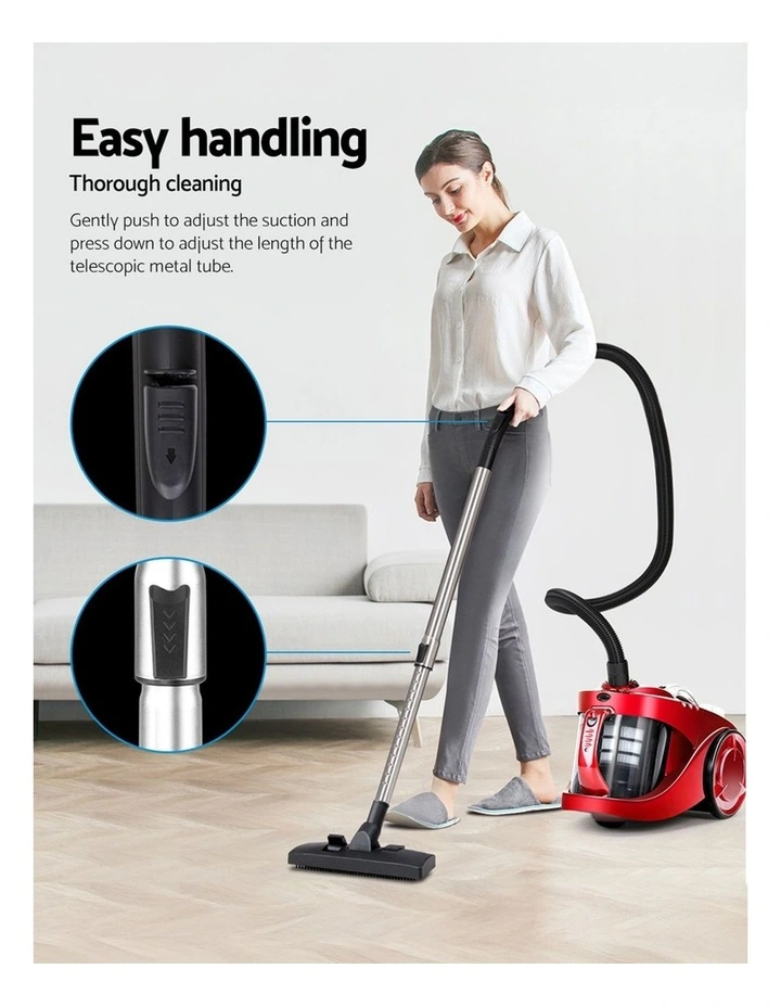 Devanti 2200W Bagless Vacuum Cleaner in Red image 6