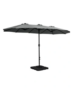 Outdoor Centre Post Umbrella 4.57m in Black
